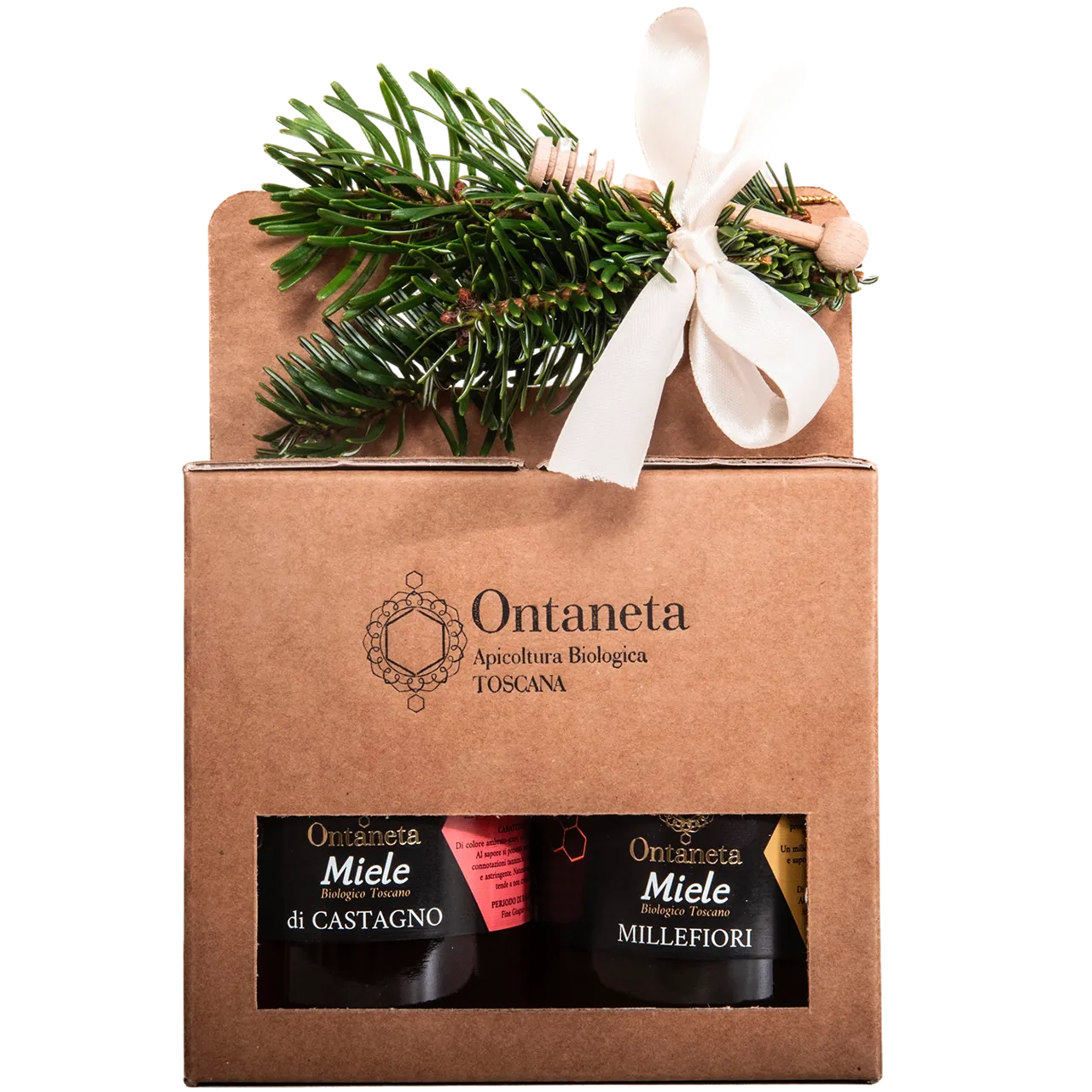 natale2 Confezione natalizia di miele da 2